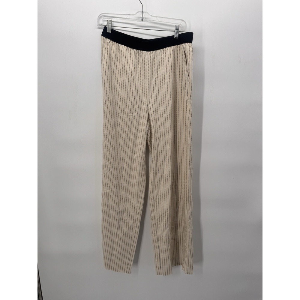 Banana Republic Women's Wide Leg Pant  - Size M Polka Dot Resort Ready Clean For